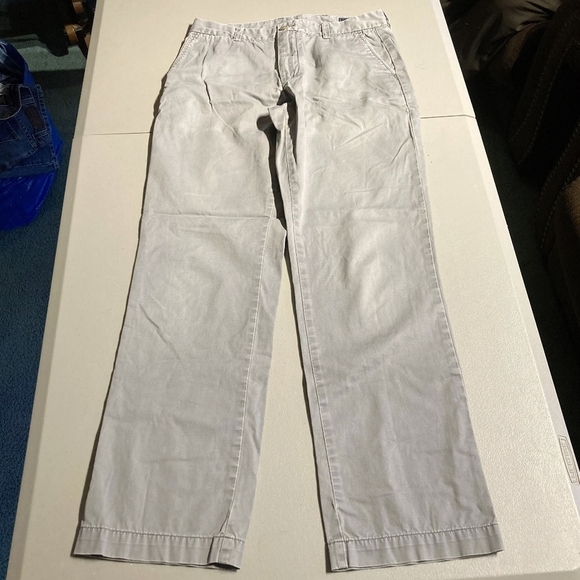 Vineyard Vines Slim Fit 100% Cotton Breaker Tan Khaki Pants 30x32 Preppy EUC - Picture 1 of 6